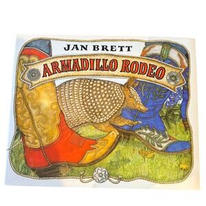 VTG 1995 Armadillo Rodeo by Jan Brett, HC, DJ
